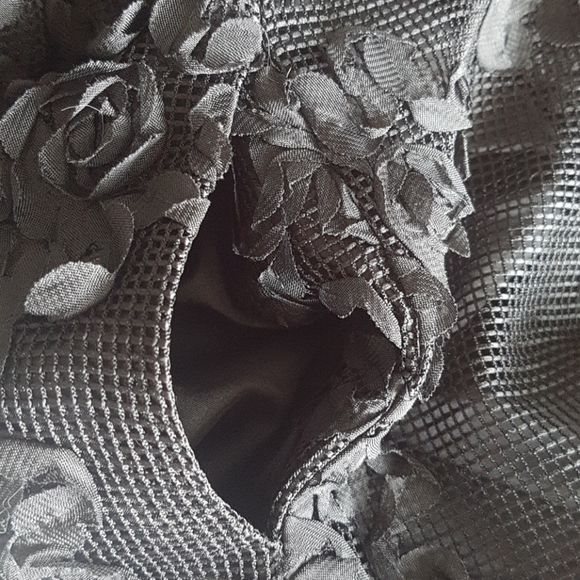 Worthington Petite Floral Mesh Style Skirt Pockets - Picture 7 of 12